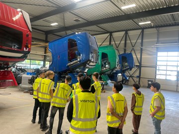 Toekomstige technici ontdekken Terberg Techniek...
