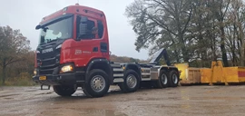 Loonbedrijf Jack van Birgelen uit Posterholt heeft een Scania G410 8x4 in ontvangst genomen